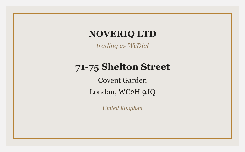 Noveriq Ltd registered office address